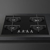 PV364NAU 60cm Classic Gas on Tempered Glass Cooktop Black