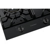 WHG959BD - 90cm 5 Burner Gas Cooktop - Black Glass