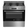 Beko 90cm Dual Fuel Freestanding Oven/Stove Stainless Steel