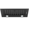 WINU6B - Schweigen 60cm Undermount Rangehood Matte Black On Board Motor  - Black