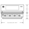 BS19942 - Signature 3000E 4 Burner Built-In LPG BBQ - Black