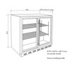 190L Outdoor Beverage Centre - Stainless Steel