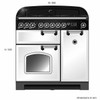 CDL90DFSBCH - 90cm Classic Deluxe Freestanding Dual Fuel Oven/Stove - Blue