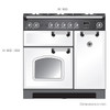 CLA90DFFCRCH - 90cm Freestanding Dual Fuel Oven/Stove - Cream