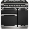 ELS90DFCBN - 90cm Elise Freestanding Dual Fuel Oven/Stove - Black