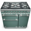 ELS90DFMGN - 90cm Elise Freestanding Dual Fuel Oven/Stove -  Green