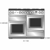 NEX110SOEISSCH - 110cm Nexus Series Freestanding Electric Oven/Stove  - Stainless Steel