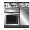 PROPL100FXDFSSCH -100cm Professional Fx Freestanding Dual Fuel Oven/Stove -Stainless Steel