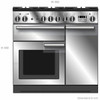 PROPL100FXDFSLCH - 100cm Professional Fx Freestanding Dual Fuel Oven/Stove  - Slate