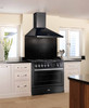 PROP90FXDFGBCH - 90cm Freestanding Dual Fuel Oven/Stove - Black