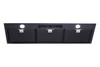 UM11709BST - Silent Black Undermount Rangehood 900mm - Black Steel