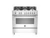 PRO906MFESXE 90cm 6 Burner Electric Oven Stainless Steel