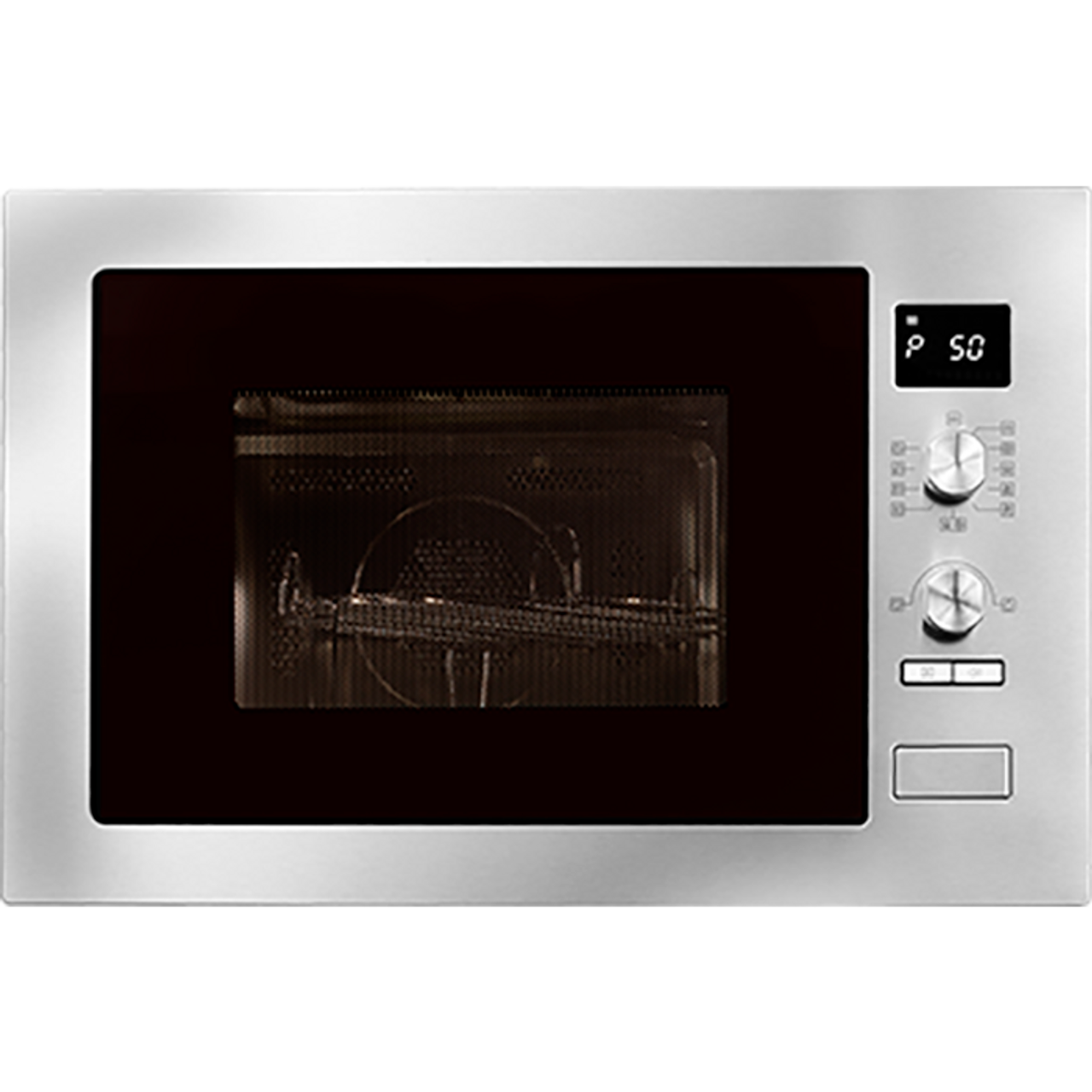 AMC34BI - 60cm Built-In 34L Microwave Oven With Grill - Stainless Steel