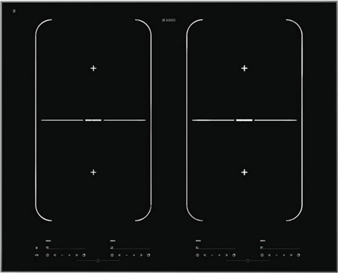 HI1655G - 60cm Pro Series 4 Zone Bridge Induction Cooktop - Black Ceramic