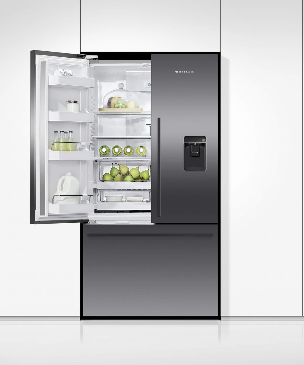 RF610ADUB5 - 614L French Door Fridge With Ice & Water - Black Stainless Steel