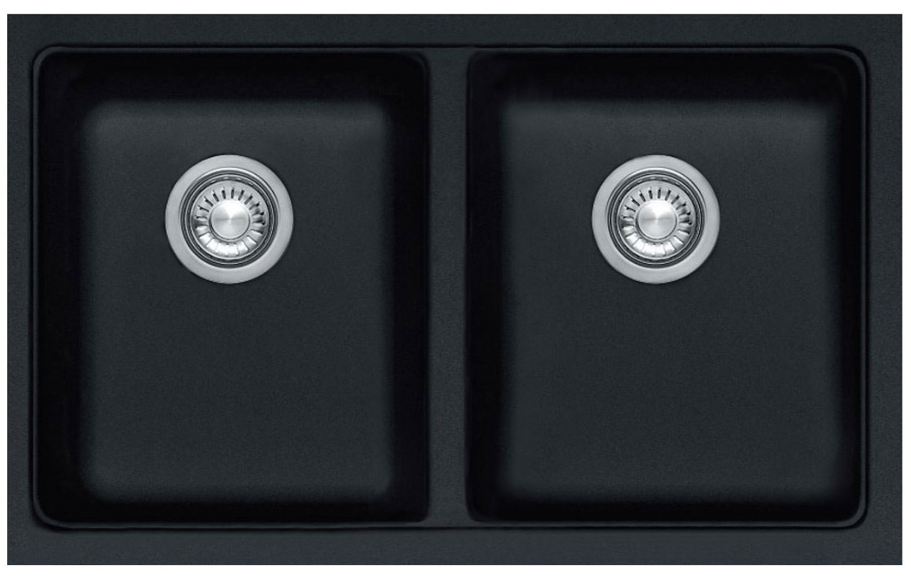 Kubus Double Bowl Sink Fragranite - Onyx