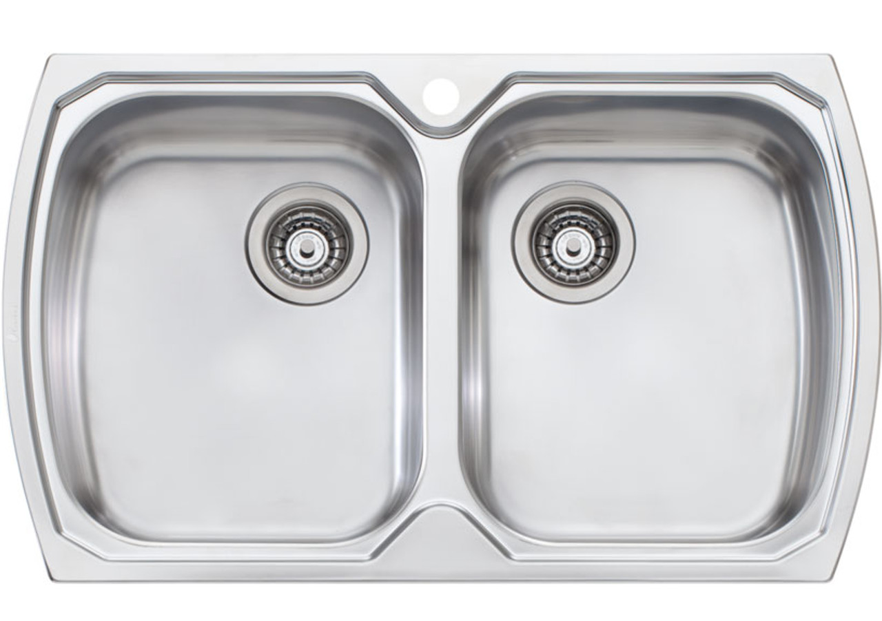 MO7631TH - Monet Double Bowl Top Mount Sink