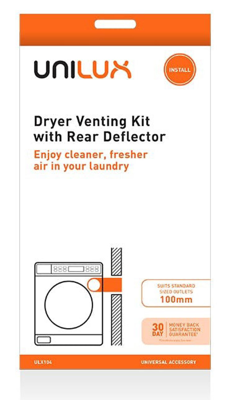 Universal Dryer Vent Kit, Rear Deflector