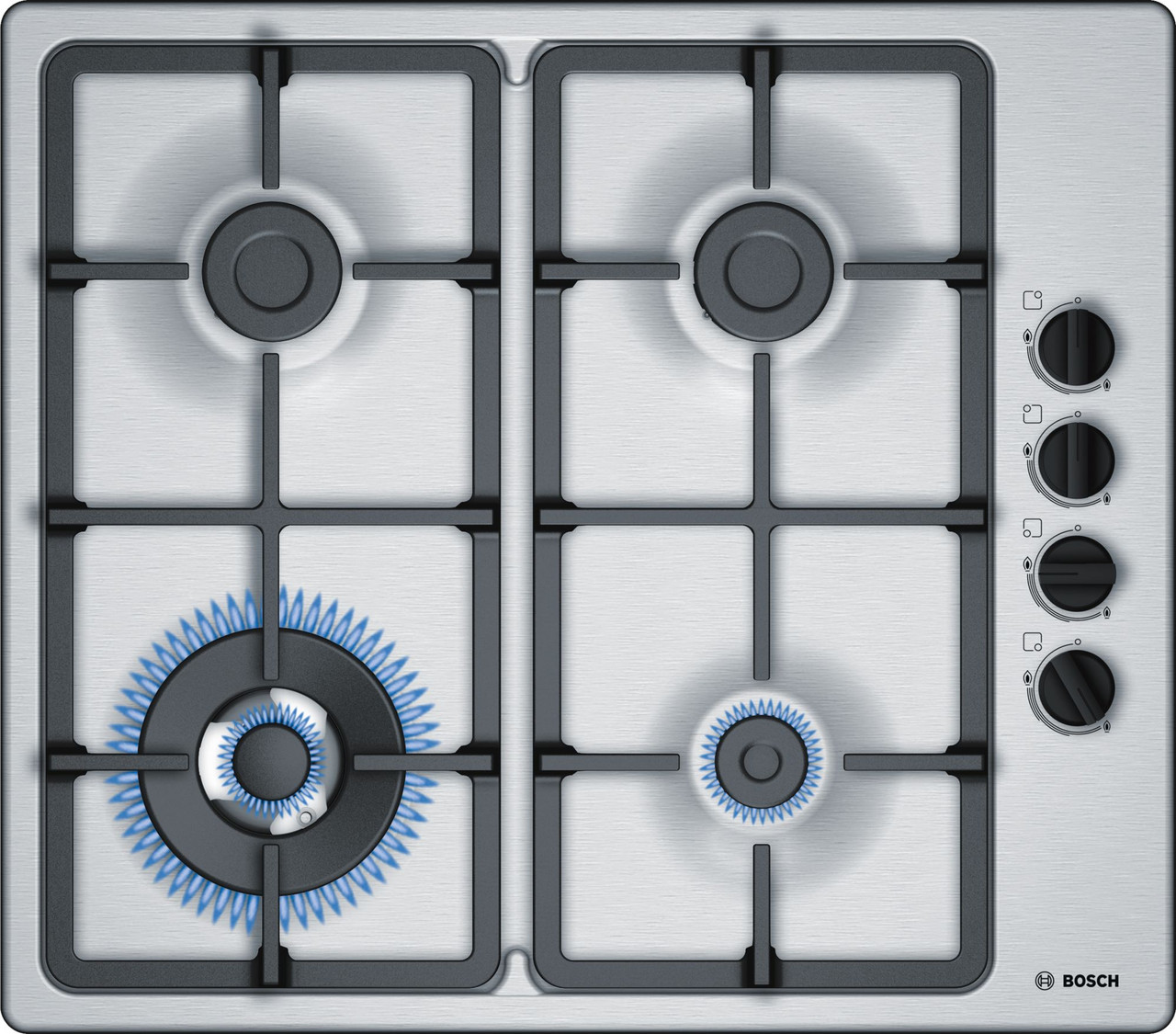 PBH6B5B90A - 60cm Series 2 Gas Cooktop With Wok Burner - Stainless Steel