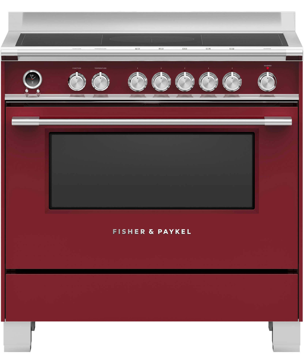 OR90SCI6R1 - 90cm Classic Style Freestanding Cooker, 4 Zone Induction, Pyrolytic Cleaning - Red