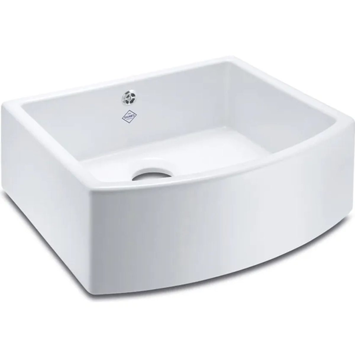 SCWT595WH - Shaws Waterside 600 Classic Farmhouse Single Bowl Handcrafted Fireclay Sink
