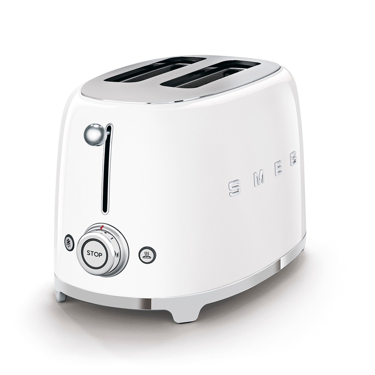 TSF01WHAU - 2 Slice Toaster, 50's Retro Style Aesthetic, WHITE