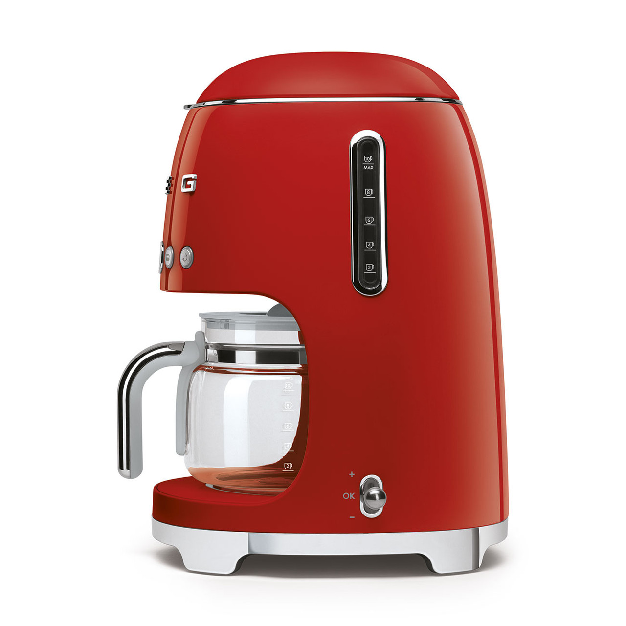 DCF02RDAU - Drip Coffee Machine, 50's Retro Style, RED