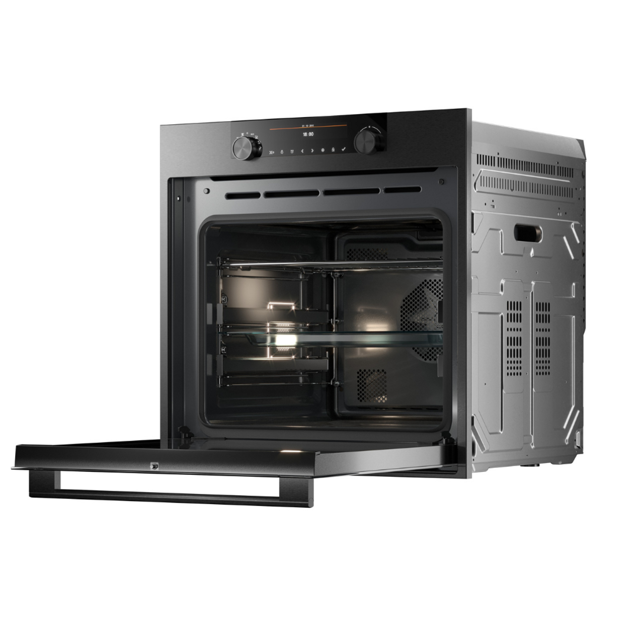 OP8687B - 60cm Craft Multi Oven, Pyrolytic Cleaning - Black Steel