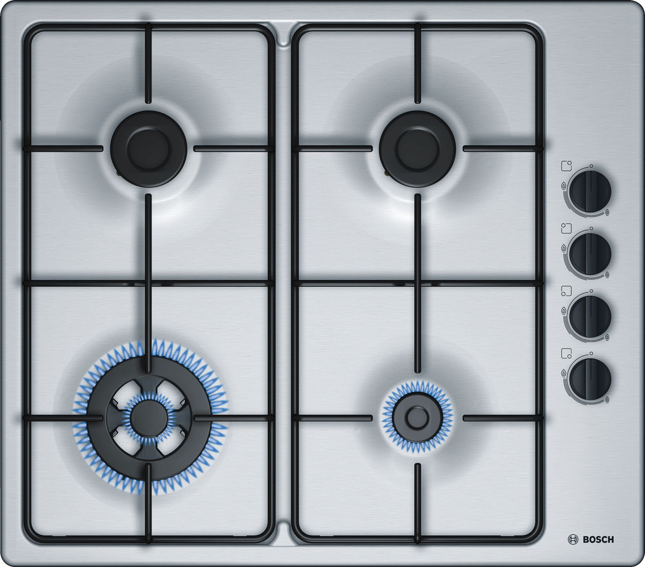 PBH6B5B80A - 60cm Series 2 Gas Cooktop With Wok Burner - Stainless Steel