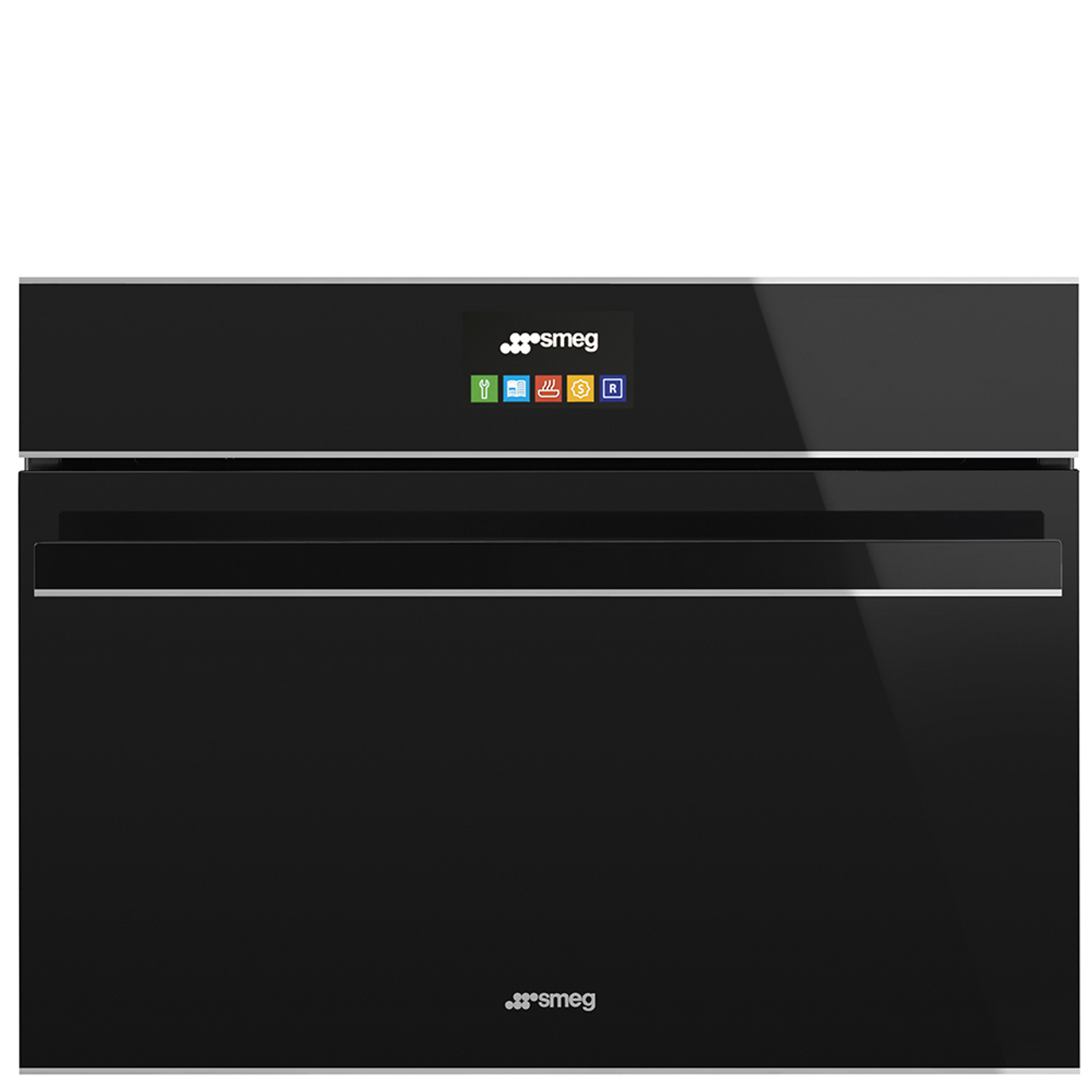SFA4604VCNX - 45cm Dolce Stil Novo Compact Combi-Steam Oven - Black Glass Stainless Steel Trim