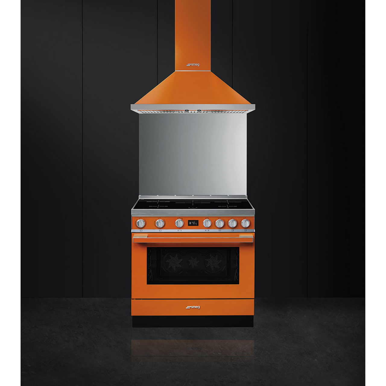 CPF9IPOR - 90cm Portofino Freestanding Cooker, 5 Zone Induction, Pyrolytic Cleaning - Burnt Orange