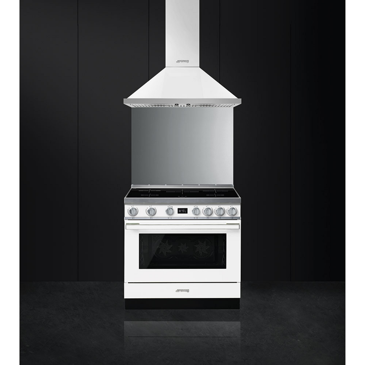 CPF9IPWH - 90cm Portofino Freestanding Cooker, 5 Zone Induction, Pyrolytic Cleaning - White