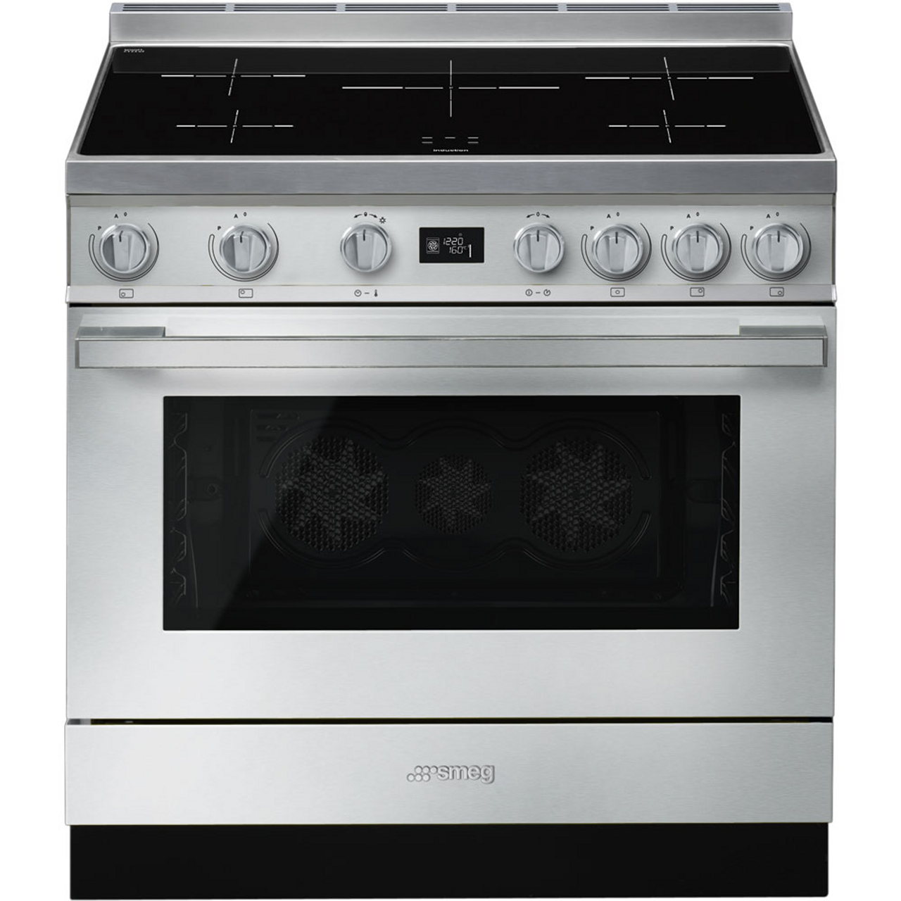 CPF9IPX - 90cm Portofino Freestanding Cooker, 5 Zone Induction, Pyrolytic Cleaning - Stainless Steel