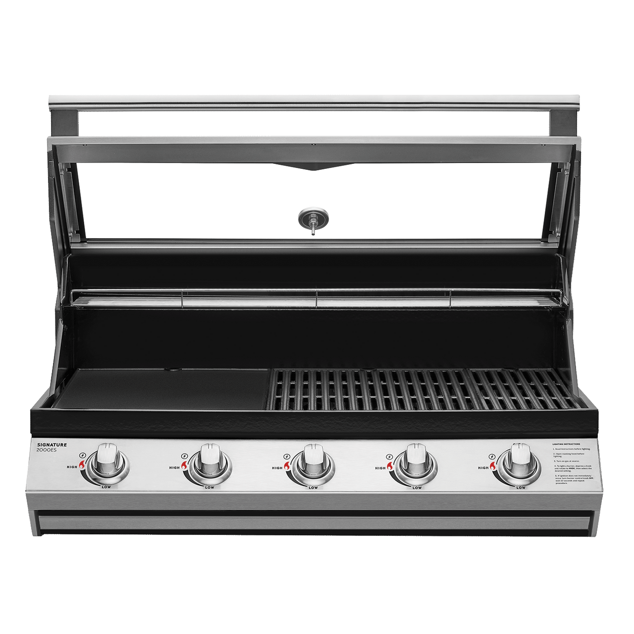 BSB2050SA - Signature 2000 Series 5 Burner Built In BBQ With Window Hood - Stainless Steel