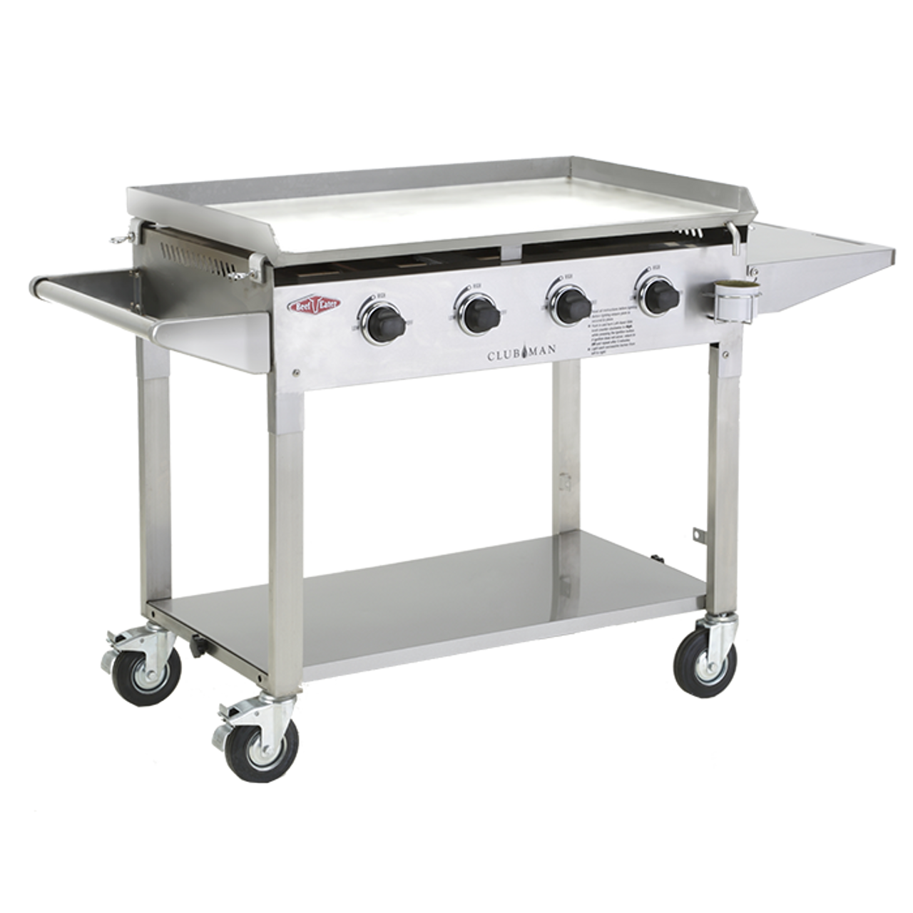 BD16440 - Discovery Clubman 5 Burner Mobile BBQ with Weatherproof Lid - Stainless Steel