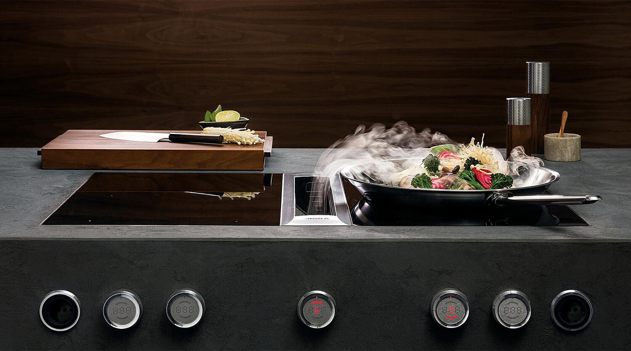 PKA - Pro Cooktop Extractor System Without Fan - Stainless Steel