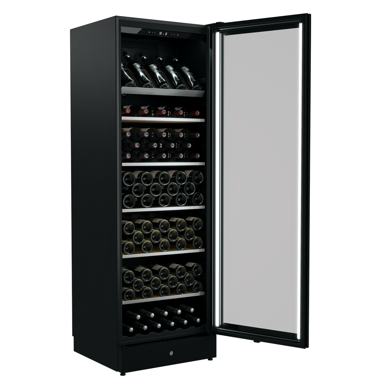 VWM198SBA - 198 Bottle Wine Cellar, Right Hinge - Black