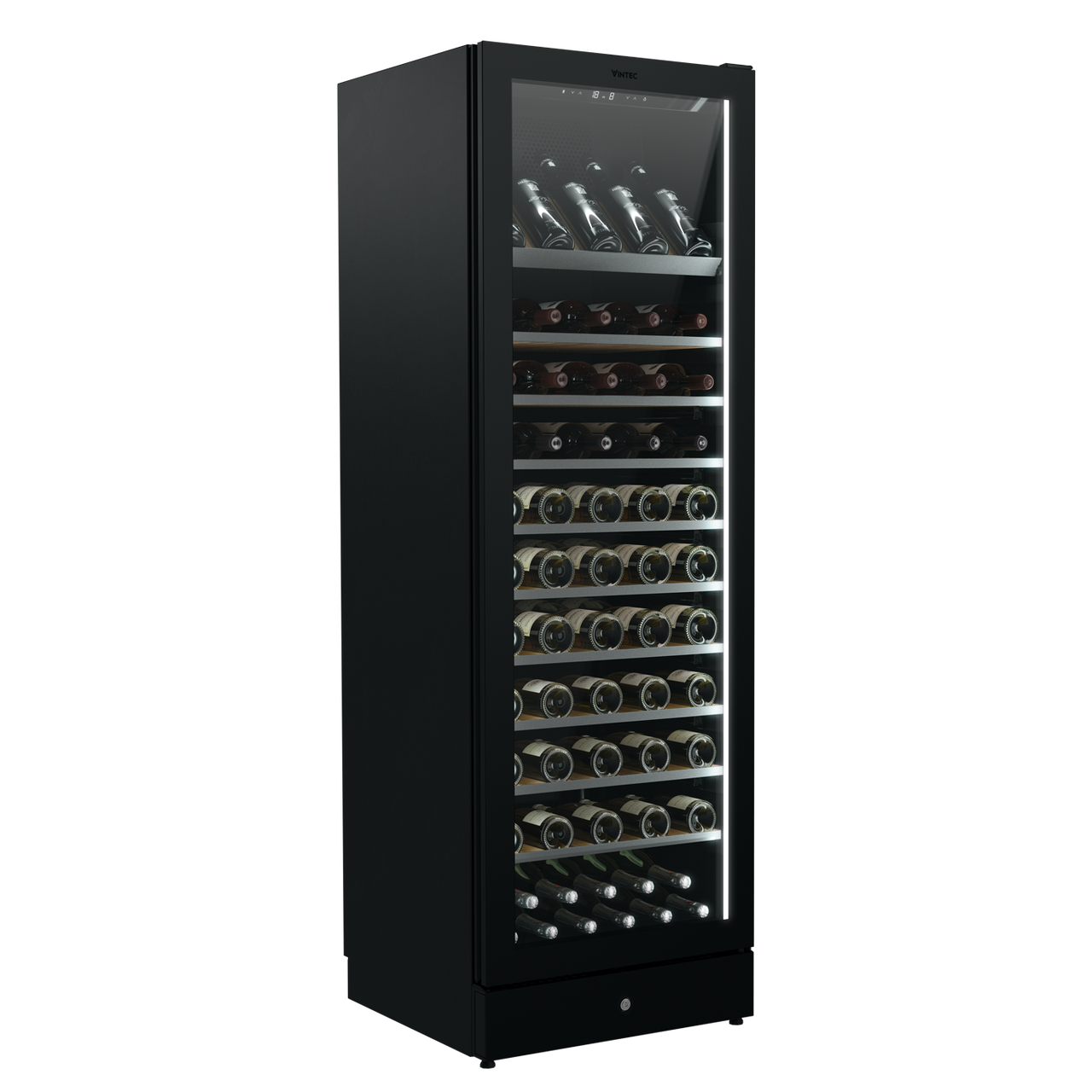 VWM198PBA - 126 Bottle Wine Cellar, Left Hinge - Black