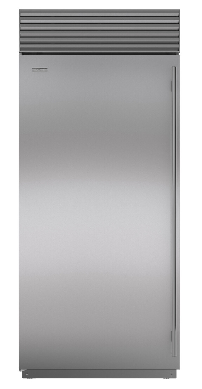 ICBBI36FSTHLH - 704L Built-In Classic Freezer with Internal Ice Maker, Tubular Handle - Stainless Steel, Left Hinge