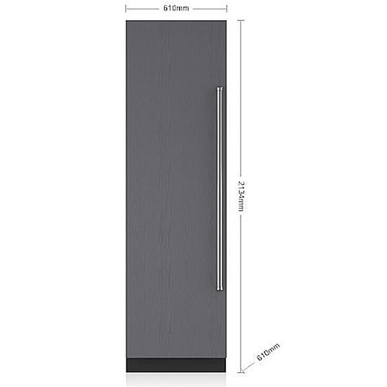 ICBIC24FIRH - 398L Integrated Designer Column Freezer with Internal Ice Maker, Right Hinge Ready (Ex Display Only)