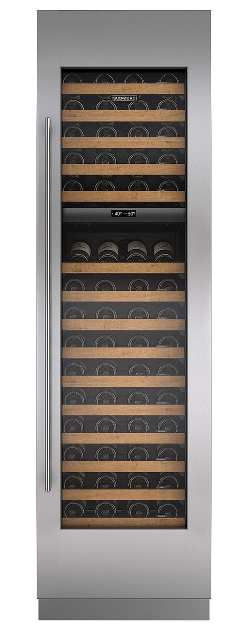 ICBIW24RH - 102 Bottle Designer Integrated Wine Storage Cabinet, Right Hinge Ready