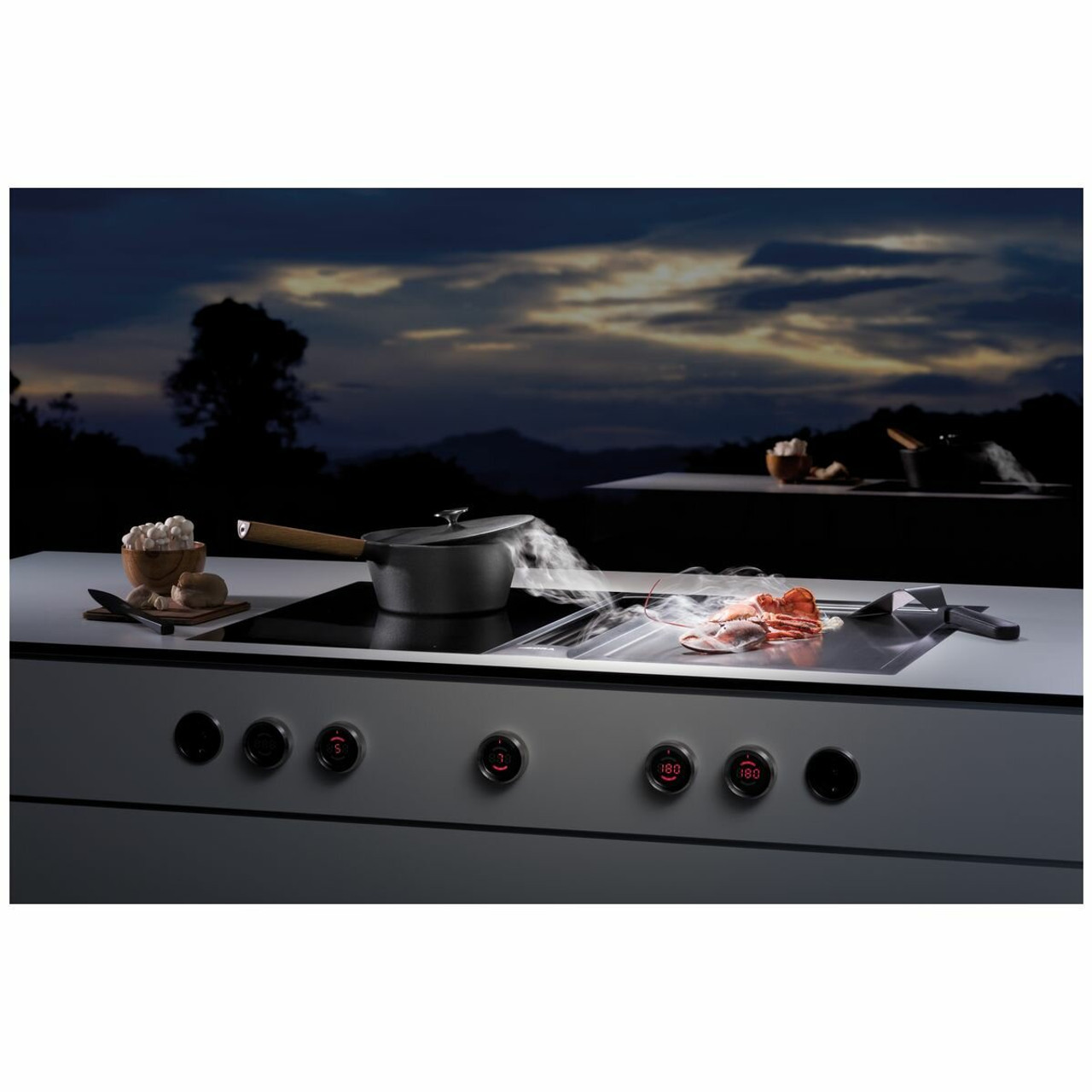 CKT - 33cm Classic Teppanyaki 2 Zone Grill Cooktop - Stainless Steel