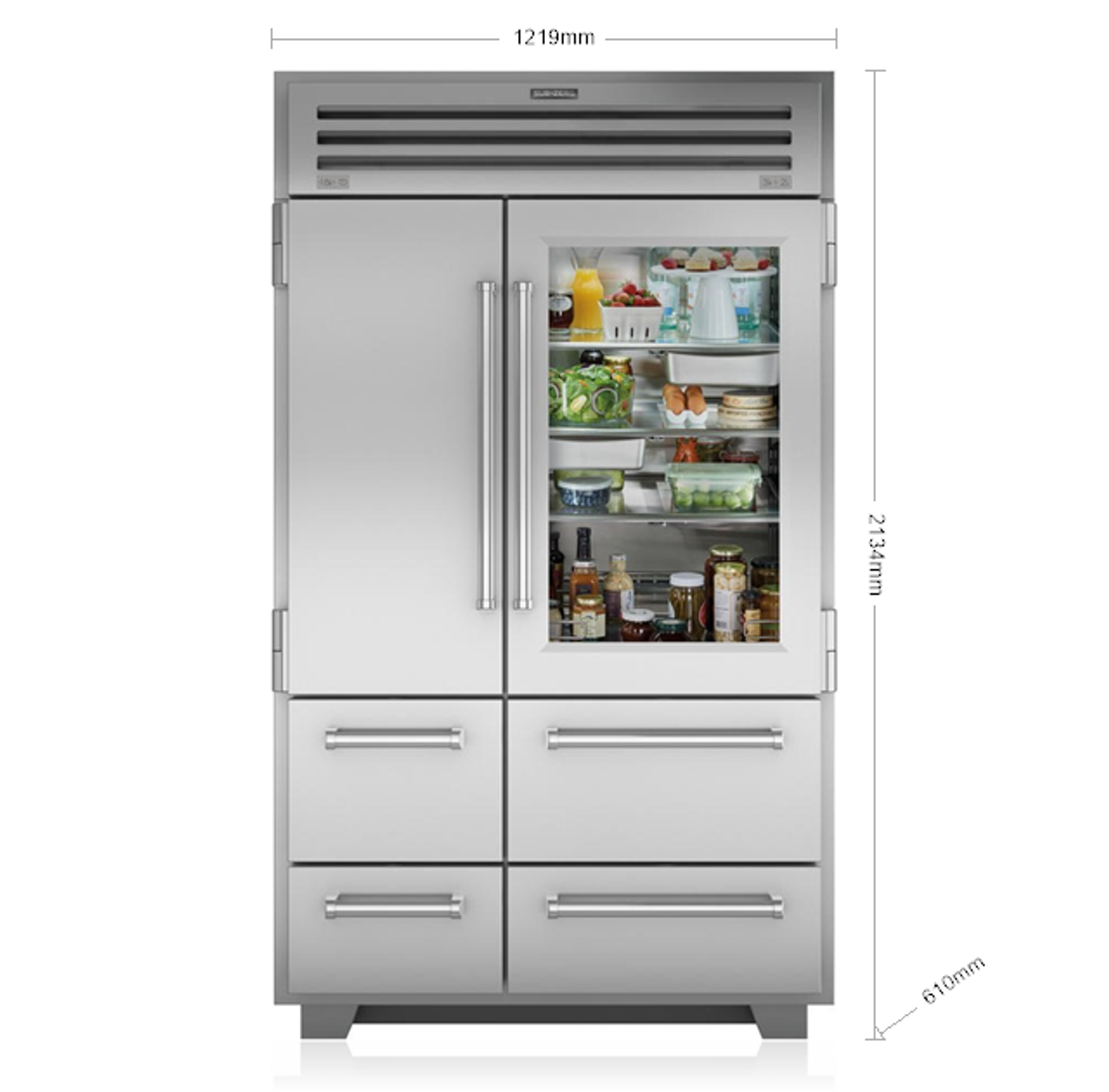 refrigerators with zero clearance doors