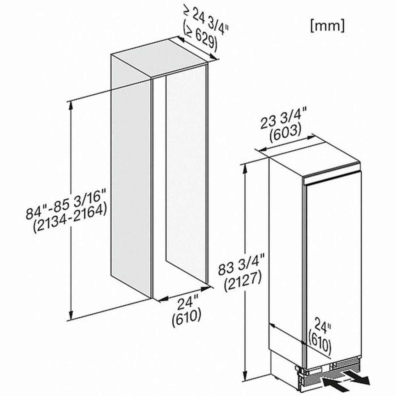 K 2601 Vi - 369L Integrated MasterCool Refrigerator