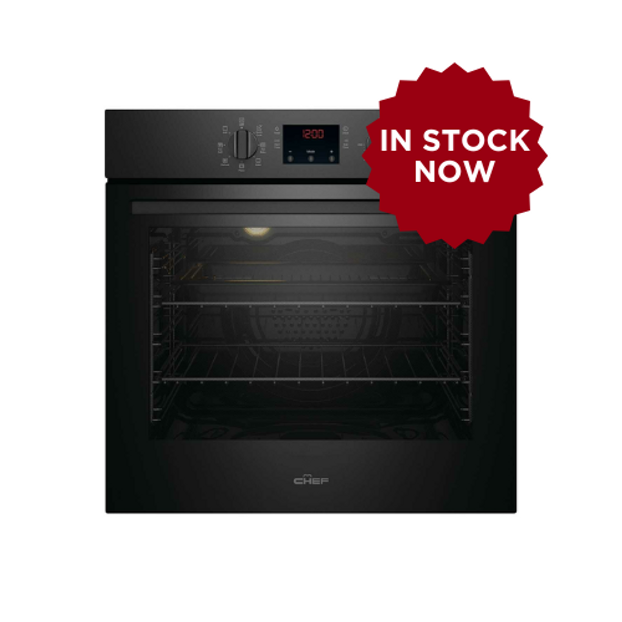 CVEP614DB - 60cm Multifunction Oven, Pyrolytic Cleaning - Black