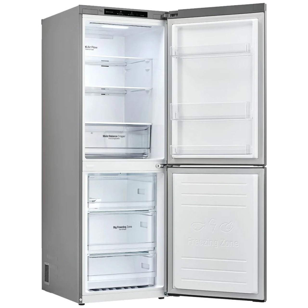 GB335PL - 335L Bottom Mount Fridge with Door Cooling - Stainless Steel