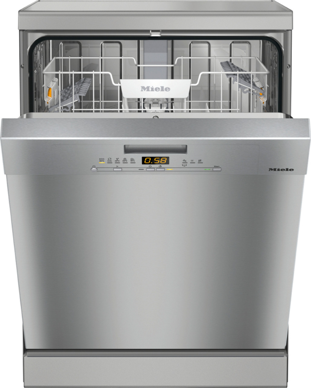 G 5000 SC CLST - Freestanding Dishwasher with Cutlery Tray - Clean Steel