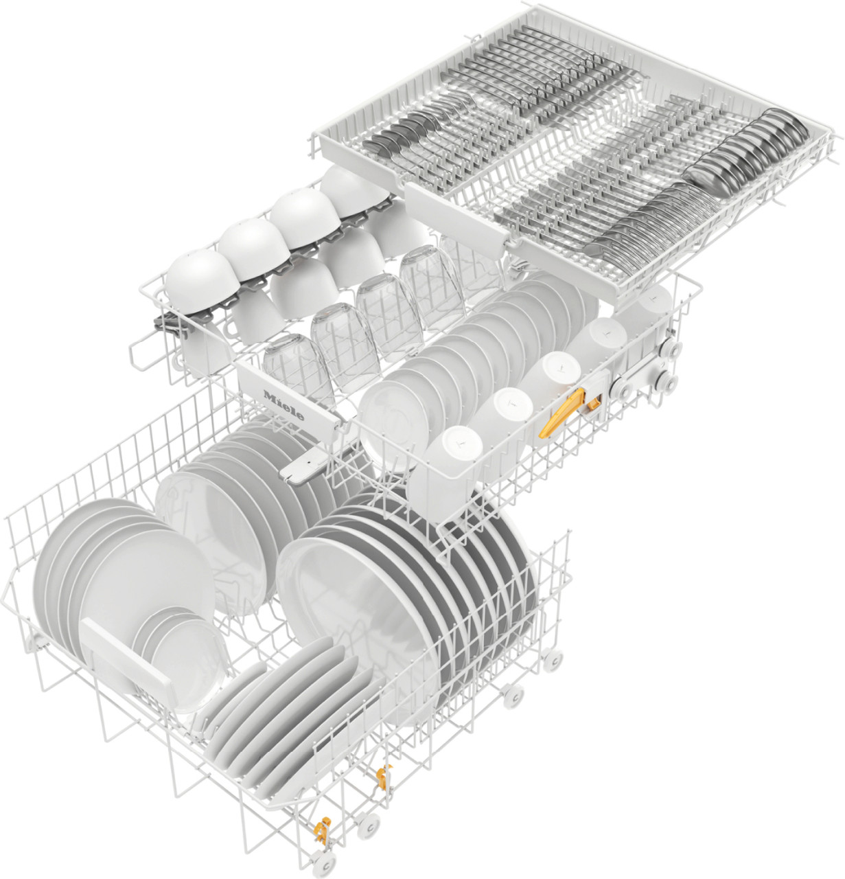 G 5000 SCI CLST - Semi-Integrated Dishwasher with Cutlery Tray - Clean Steel