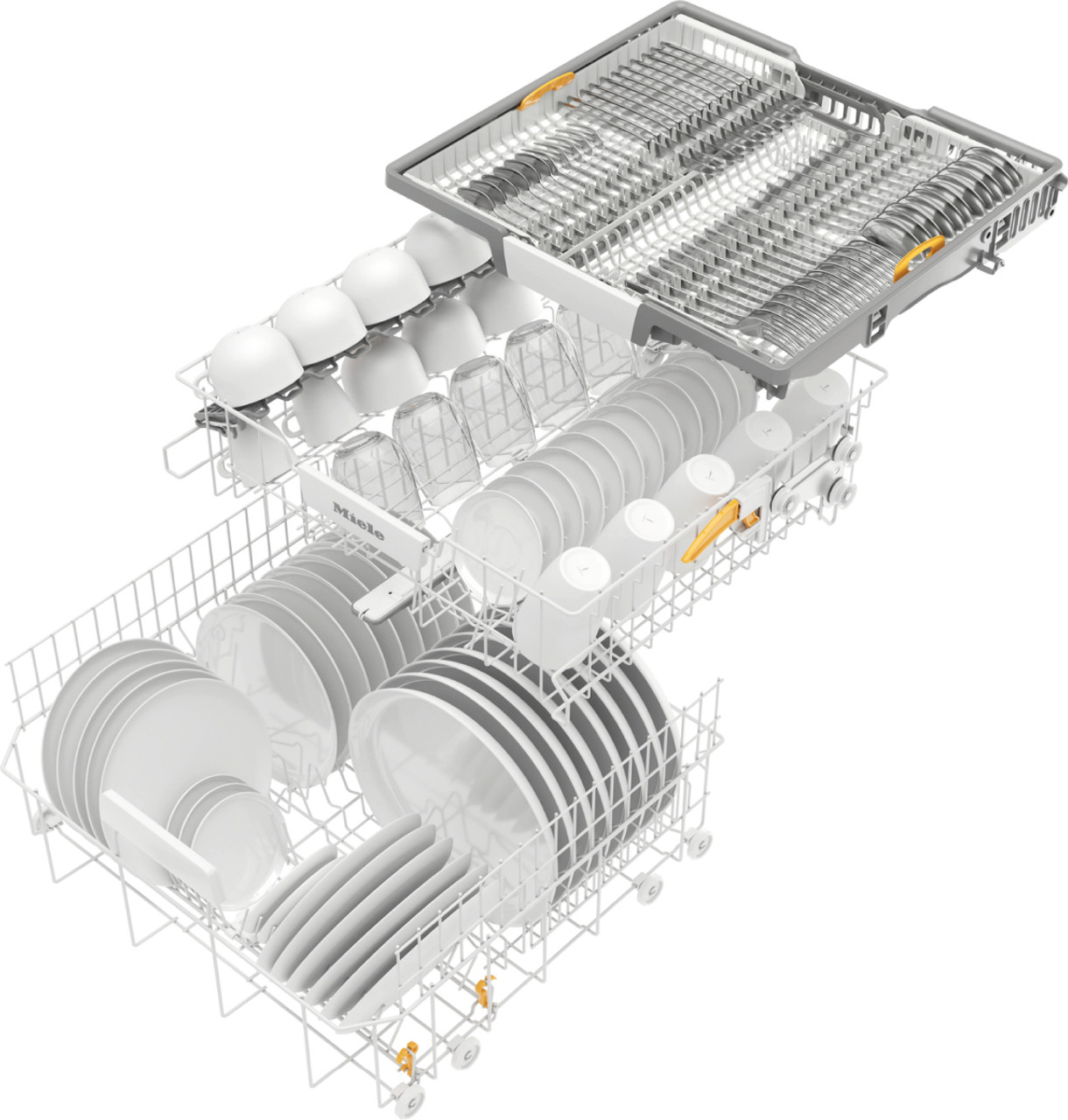 G 5210 SCI CLST - Semi-Integrated Dishwasher with AutoOpen Drying and 3D Cutlery Tray - Clean Steel