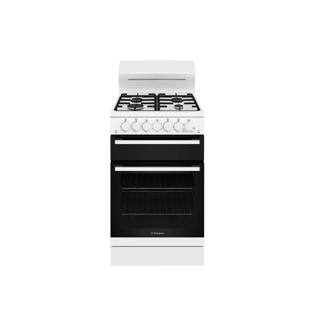 WLG510WC - 54cm Nat Gas Freestanding Cooker, Separate Grill - White